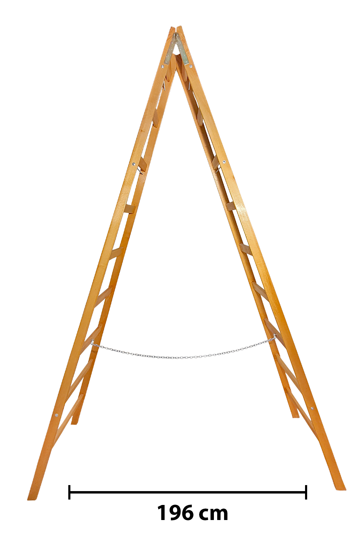 A Tipi Ahşap Merdiven 9+9 Basamaklı